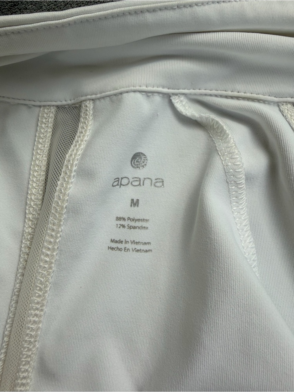 Apana White Lightweight Active Zip Jacket size M - Picture 8 of 16